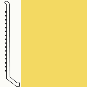 Picture of Roppe - Pinnacle Rubber Wall Base 4 (Butt Toe Base) Daffodil