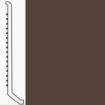 Picture of Roppe - Pinnacle Rubber Wall Base 4 (Butt Toe Base) Espresso