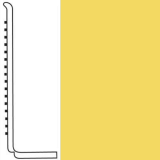 Picture of Roppe - Pinnacle Rubber Wall Base 4 (Sanitary Toe Base) Daffodil
