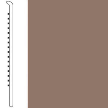 Picture of Roppe - Pinnacle Rubber Wall Base 4 1/2 (No Toe Base) Gingerbread