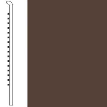 Picture of Roppe - Pinnacle Rubber Wall Base 5 (No Toe Base) Espresso