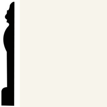 Picture of Roppe - Contours Wall Base 45 Novel 4.5 Snow