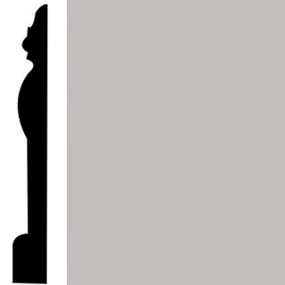 Picture of Roppe - Contours Wall Base 45 Novel 7.75 Smoke