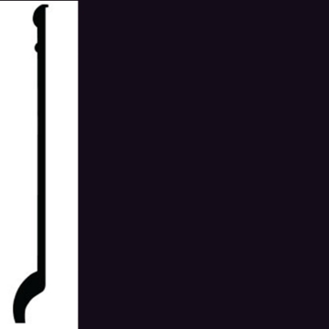 Picture of Roppe - Contours Wall Base 90 Intrigue 5.5 Black