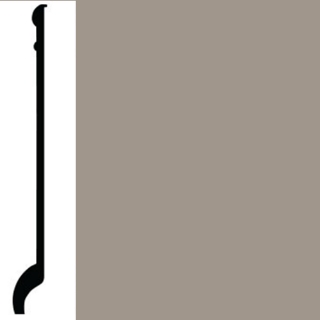 Picture of Roppe - Contours Wall Base 90 Intrigue 5.5 Pewter