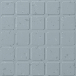 Picture of Roppe - Symmetry Raised Square Peaceful Blue