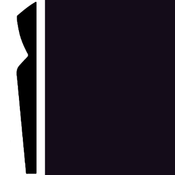 Picture of Roppe - Contours Wall Base 80 Divine Black