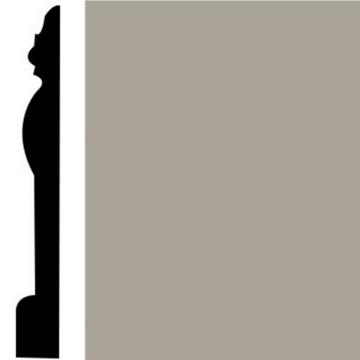 Picture of Roppe - Contours Wall Base 45 Novel 4.5 Ashen