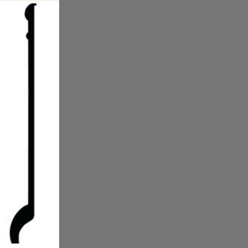 Picture of Roppe - Contours Wall Base 90 Intrigue 4 Battleship