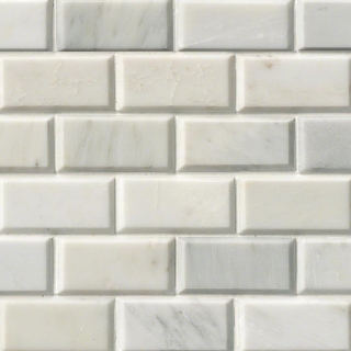 Picture of MSI - Marble Mosaics Brick 2 x 4 Polished Greecian White Beveled