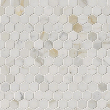 Picture of MSI - Marble Mosaics Hexagon 1 X 1 Polished Calacatta Gold