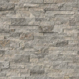 Picture of MSI - RockMount Stacked Stone Panels 6 X 24 Silver Travertine