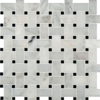 Picture of MSI - Marble Mosaics Basketweave Honed Arabescato Carrara