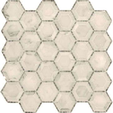 Picture of MSI - Marble Mosaics Hexagon 2 x 2 Honed Telaio Hexagon
