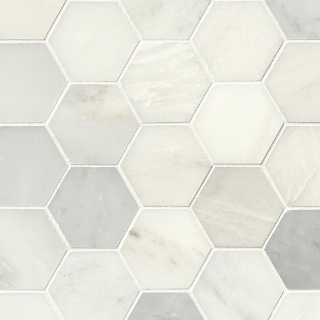 Picture of MSI - Marble Mosaics Other Polished Greecian White Hexagon