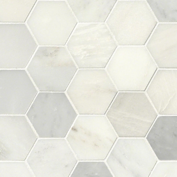 Picture of MSI - Marble Mosaics Other Polished Greecian White Hexagon