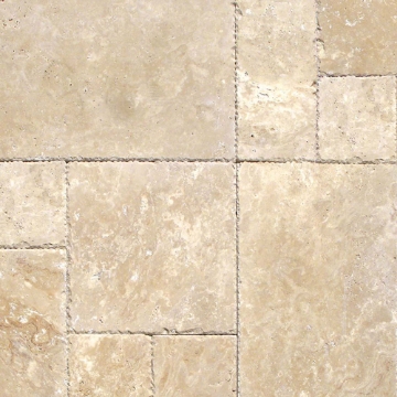 Picture of MSI - Travertine Versailles Honed Unfilled Chiseled Brushed Tuscany Beige Chiseled and Brushed