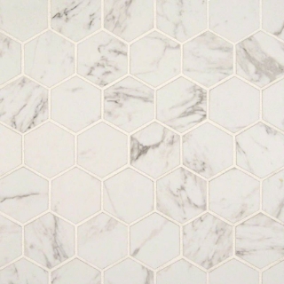 Picture of MSI - Pietra Mosaic Hexagon Carrara