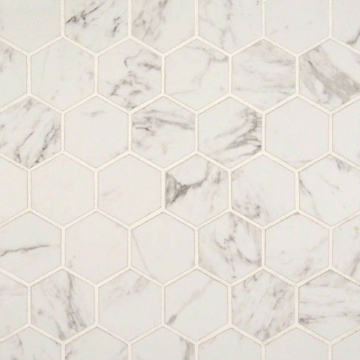 Picture of MSI - Pietra Mosaic Hexagon Carrara