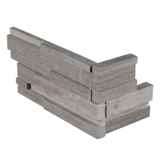 Picture of MSI - RockMount Stacked Stone L Corner 3D 6 X 12 x 6 Gray Oak