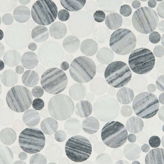 Picture of MSI - Rio Lago Pebble Mosaics 12 X 12 Polished Alaska Gray