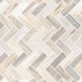 Picture of MSI - Marble Mosaics Herringbone Polished Angora