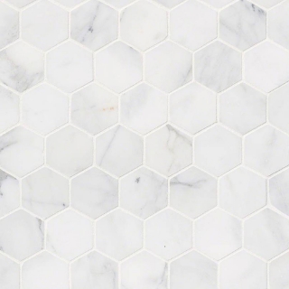 Picture of MSI - Marble Mosaics Hexagon 2 x 2 Honed Calacatta Cressa