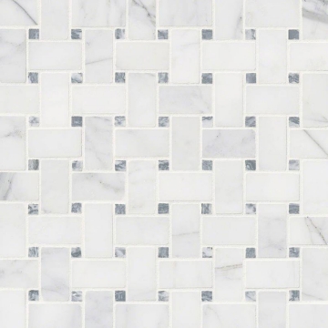 Picture of MSI - Marble Mosaics Basketweave Honed Calacatta Cressa