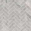 Picture of MSI - Marble Mosaics Herringbone Polished Carrara White