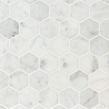 Picture of MSI - Marble Mosaics Hexagon 2 x 2 Honed Carrara White