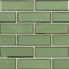 Picture of MSI - Glass Mosaic 2 x 6 Evergreen Beveled