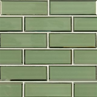 Picture of MSI - Glass Mosaic 2 x 6 Evergreen Beveled