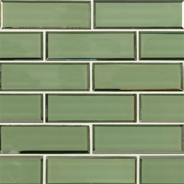 Picture of MSI - Glass Mosaic 2 x 6 Evergreen Beveled
