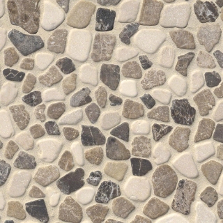 Picture of MSI - Rio Lago Pebble Mosaics 12 X 12 Tumbled Mix Marble