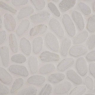 Picture of MSI - Rio Lago Pebble Mosaics 12 X 12 Tumbled White