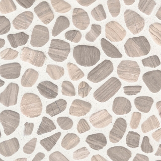 Picture of MSI - Rio Lago Pebble Mosaics 12 X 12 Tumbled White Oak