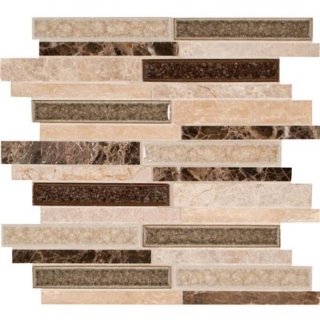 Picture of MSI - Decorative Blends Mosaic Interlocking 12 x 12 Stonegate