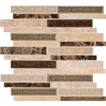 Picture of MSI - Decorative Blends Mosaic Interlocking 12 x 12 Stonegate