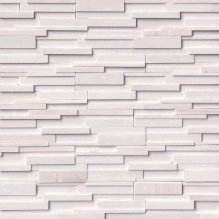 Picture of MSI - RockMount Stacked Stone Panels 3D 6 X 24 Arctic White