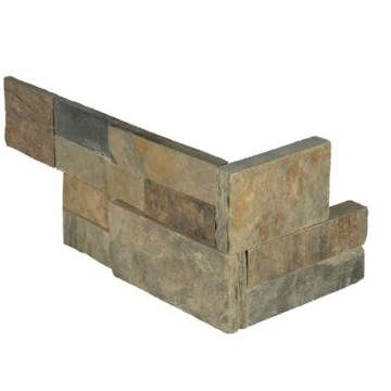 Picture of MSI - RockMount Stacked Stone L Corner 6 X 12 x 6 Rustic Gold