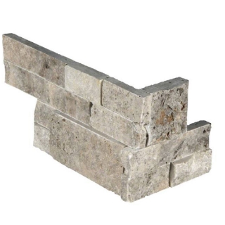 Picture of MSI - RockMount Stacked Stone L Corner 6 X 12 x 6 Silver Travertine