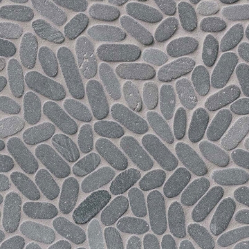 Picture of MSI - Rio Lago Pebble Mosaics 12 X 12 Tumbled Sliced Pebble Coal