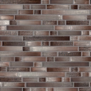 Picture of MSI - Glass Mosaic Interlocking 12 x 12 Akaya Copper