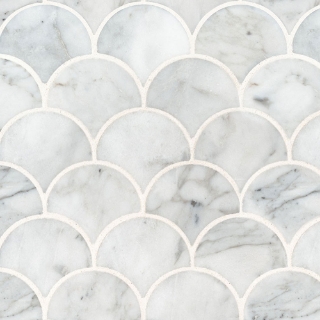Picture of MSI - Marble Mosaics Other Polished Calacatta Blanco Scallop
