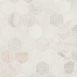 Picture of MSI - Marble Mosaics Hexagon 2 x 2 Honed Arabescato Venato White