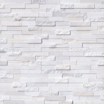 Picture of MSI - RockMount Stacked Stone Panels 6 X 24 Arctic White Multi Finish