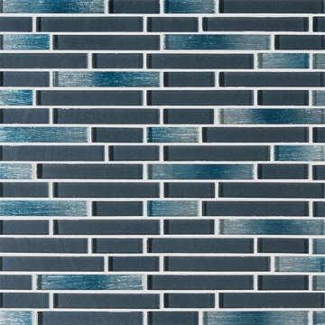 Picture of MSI - Glass Mosaic Interlocking 12 x 12 Harbor Celeste