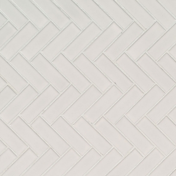 Picture of MSI - Retro Mosaic Glossy White Herringbone