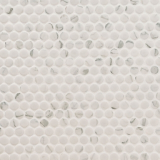 Picture of MSI - Penny Round Mosaic Carrara Matte