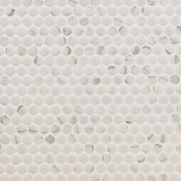 Picture of MSI - Penny Round Mosaic Carrara Matte